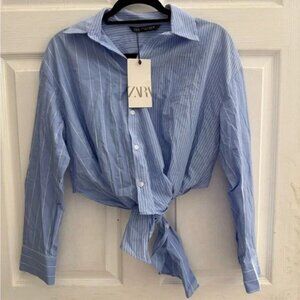 NWT Stripe Poplin Shirt size XS